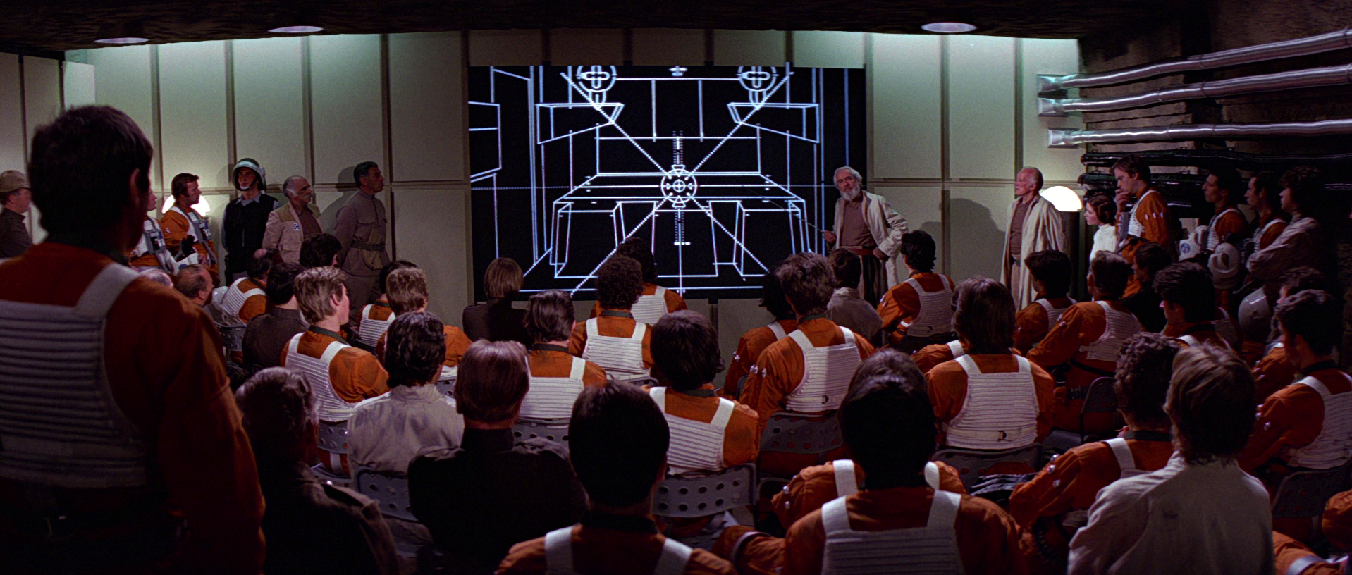 The Rebel Alliance plans their attack against the Imperial battle station known as the “Death Star”. (photo credit: Lucasfilm & Wikia)